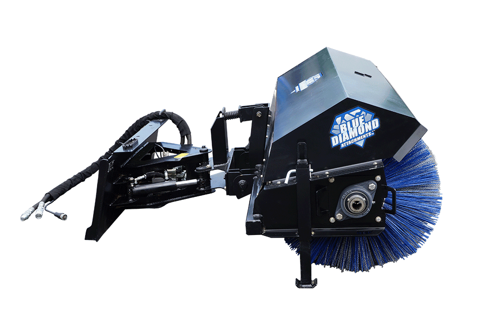 Angle Broom | 60'' | Hydraulic | Severe Duty | Series 2 | Blue Diamond Attachments 116410