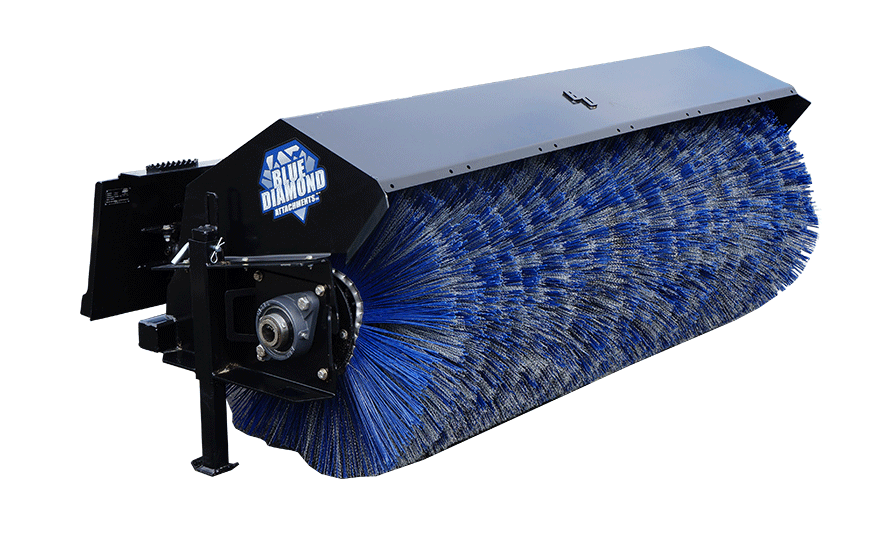 Angle Broom | 60'' | Hydraulic | Severe Duty | Series 2 | Blue Diamond Attachments 116410