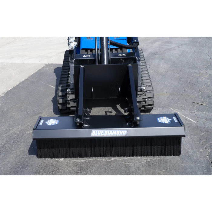 Mini Push Broom | 60'' | Light Duty | Blue Diamond Attachments