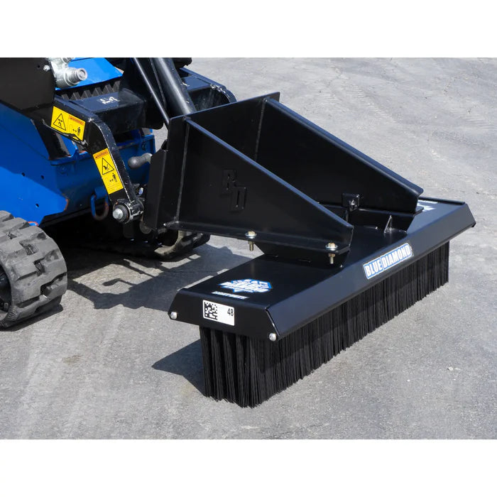 Mini Push Broom | 60'' | Light Duty | Blue Diamond Attachments