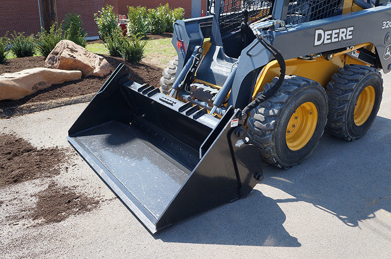 Skid Steer Bucket | 66'' | 4-in-1 | Smooth Edge | Blue Diamond Attachments 108780