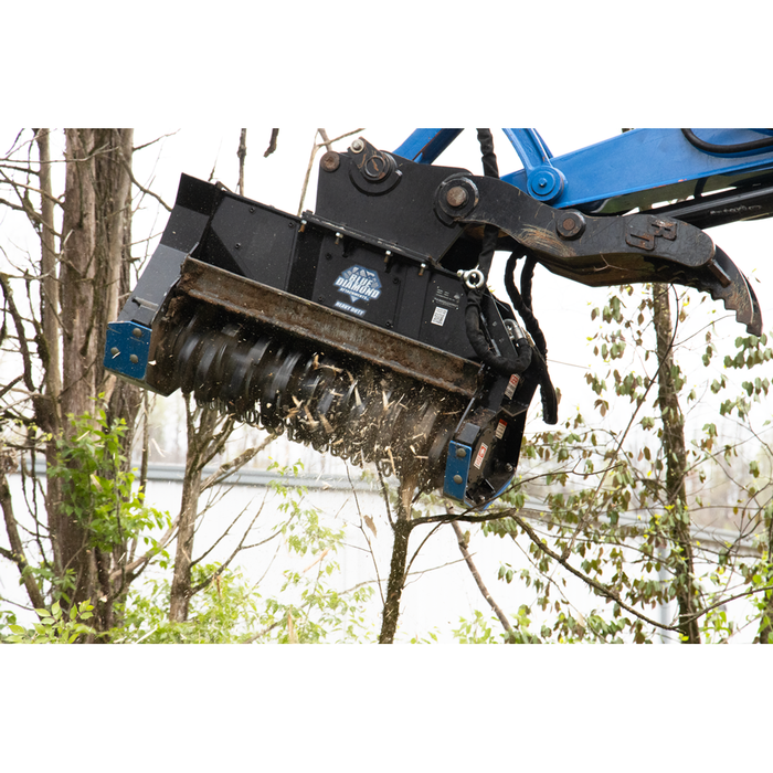 Blue Diamond Heavy-Duty Excavator Drum Mulcher – 30″-50″ Cutting Widths