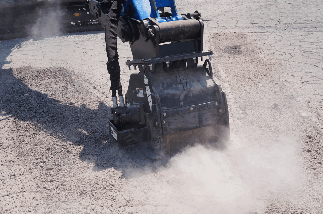 Blue Diamond Mini Excavator Cold Planer – 12″ & 16″, Direct Drive