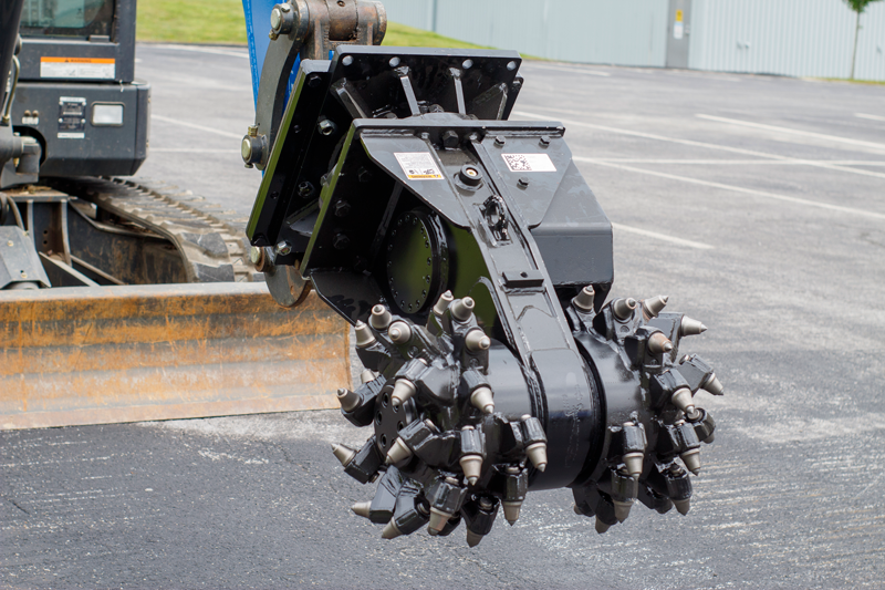 Blue Diamond Rock & Concrete Grinder Attachment – Excavator & Skid Steer Ready