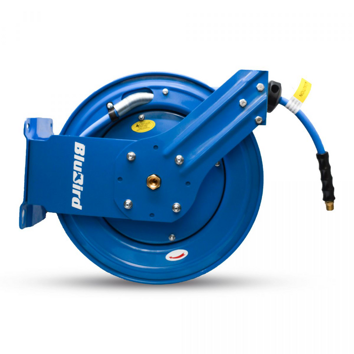 BluBird Rubber Air Hose Reel Assembly SA 1/2" x 75'