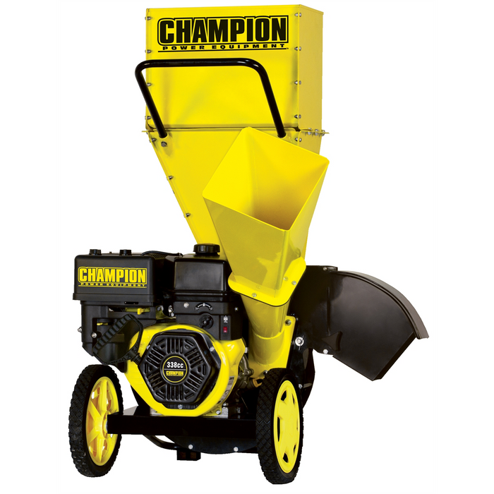 Champion Power Equipment 3'' Chipper Shredder – Heavy-Duty Yard Waste Processor | CMF100137