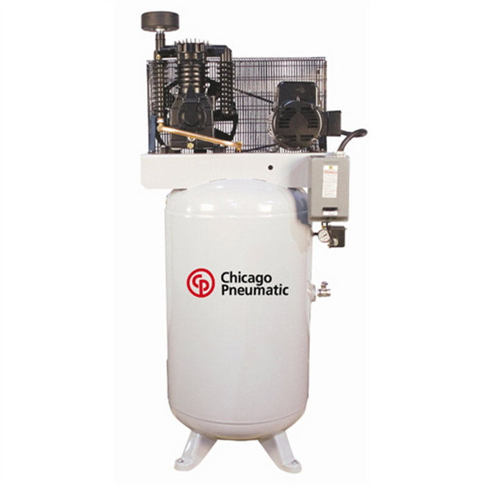 Chicago Pneumatic 10 HP 3-Phase Vertical Tank Air Compressor – 120 Gallon | CPCRCP-10123V