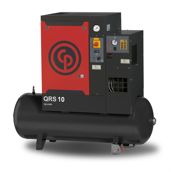 Chicago Pneumatic 10 HP Screw Air Compressor with Dryer Industrial High-Performance CPQRS10HPD