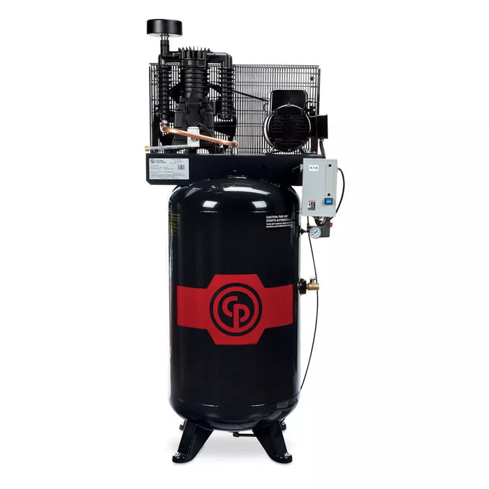 Chicago Pneumatic 5HP 3-Phase Air Compressor 80 Gallon Vertical Tank 22.4 CFM 460V – CPCRCP-338VS4