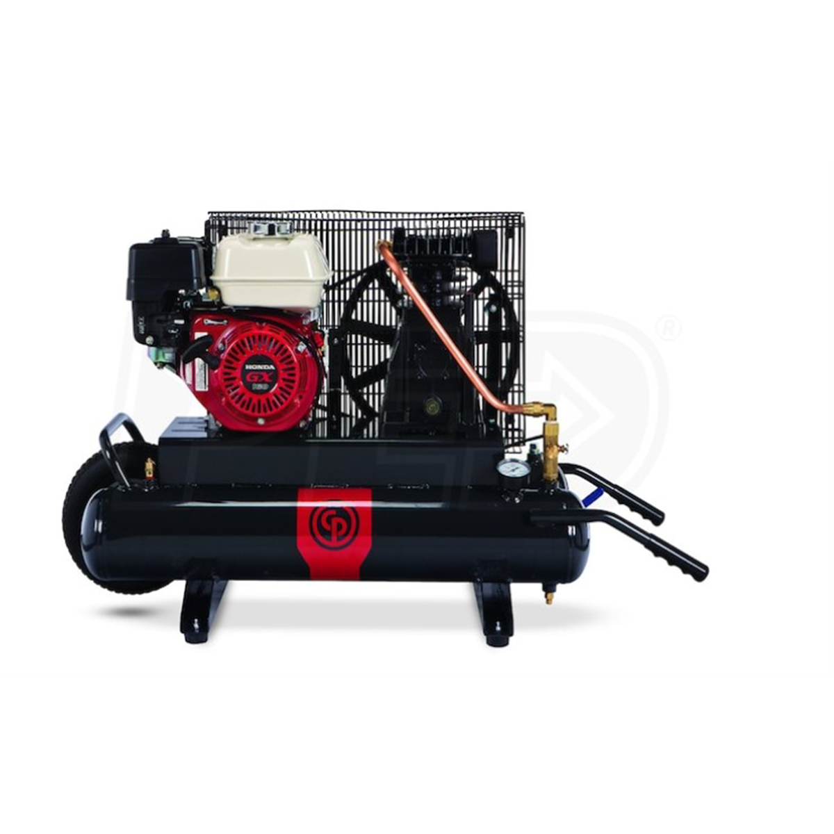 Chicago Pneumatic Contractor 5.5 HP Gas Air Compressor 8 Gallon Wheelb ...