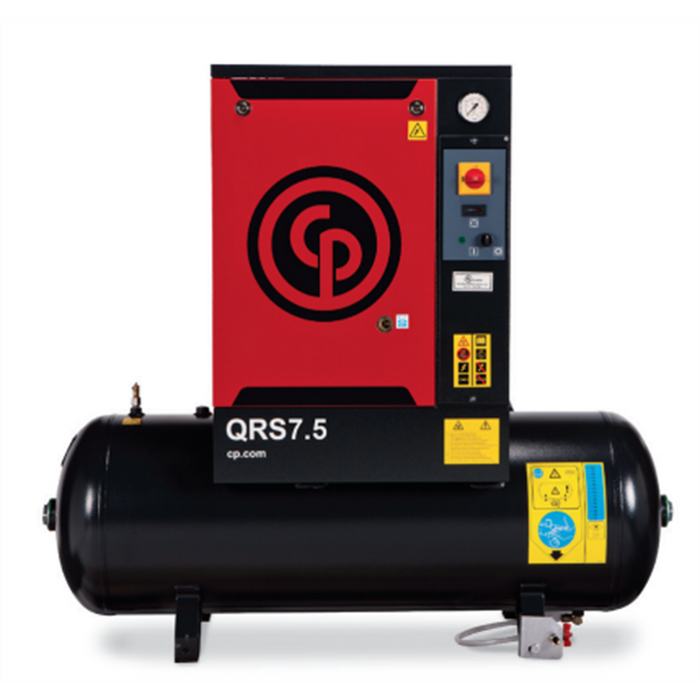 Chicago Pneumatic CPCQRS7.5HPD-3 7.5 HP 3-Phase Rotary Air Compressor with Dryer – Industrial Screw Compressor