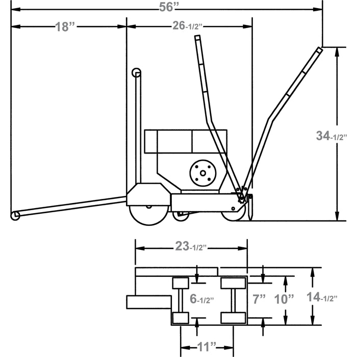 Walk Behind Green Saw | 2.5HP | Baldor Electric | Diamond Products