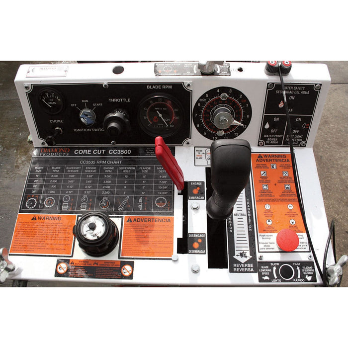 Walk Behind Saw | 35HP | Briggs Vanguard Gas | 14" Guard | Diamond Products