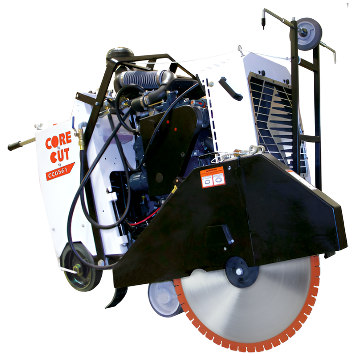 Walk Behind Saw | 61HP | Kubota Gasoline | 14" Guard | Diamond Products