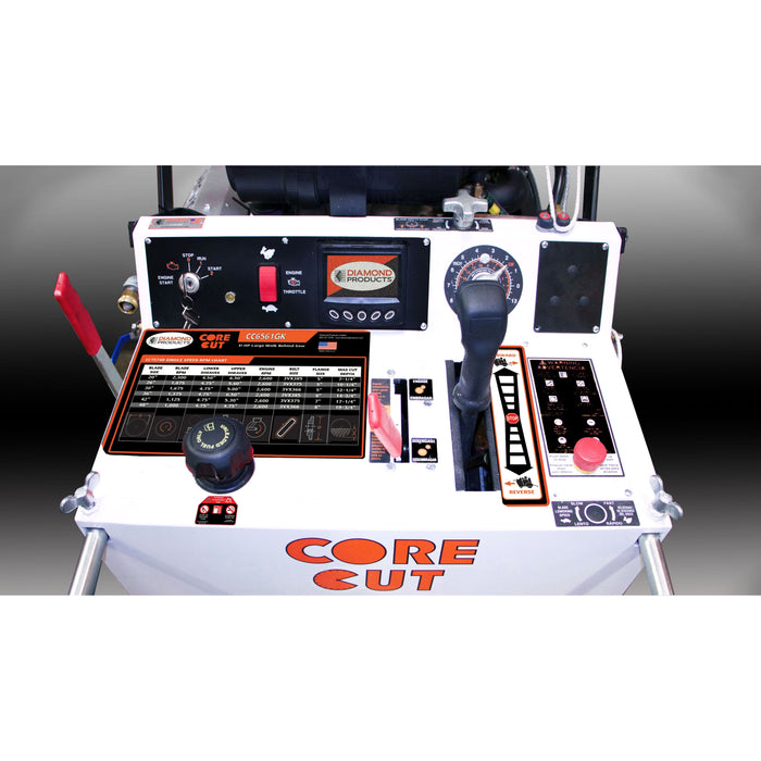 Walk Behind Saw | 61HP | Kubota Gasoline | 14" Guard | Diamond Products