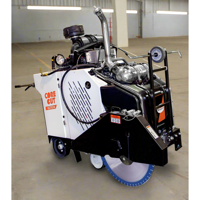 In-Line Walk Behind Saw | 74 HP | Deutz Diesel | 20'' Guard | Single Speed | Diamond Products