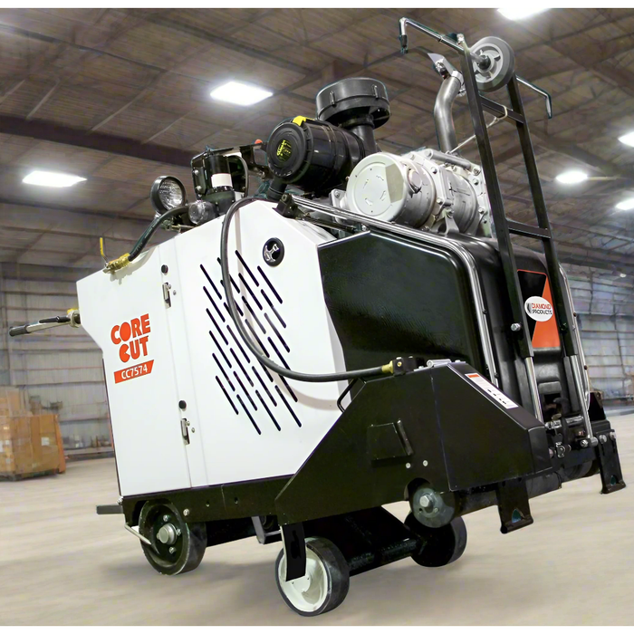 In-Line Walk Behind Saw | 74 HP | Kubota® Turbo Diesel | 20'' Guard | Diamond Products