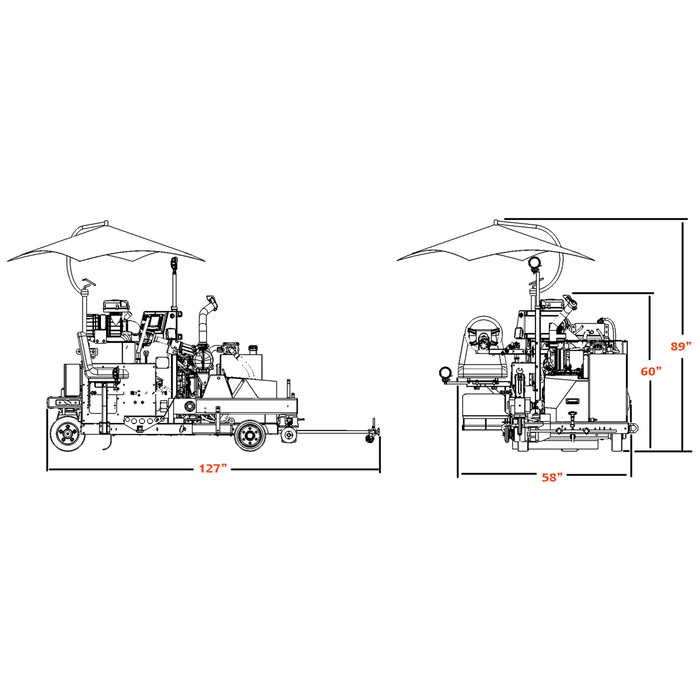 Rider Saw | 74HP | Deutz Diesel | 26'' Guard | Diamond Products