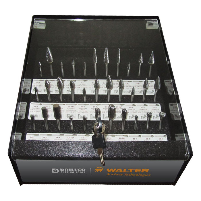 Display Bur 33 Pc Double Cut Burdisplay | Drillco 70S033DC