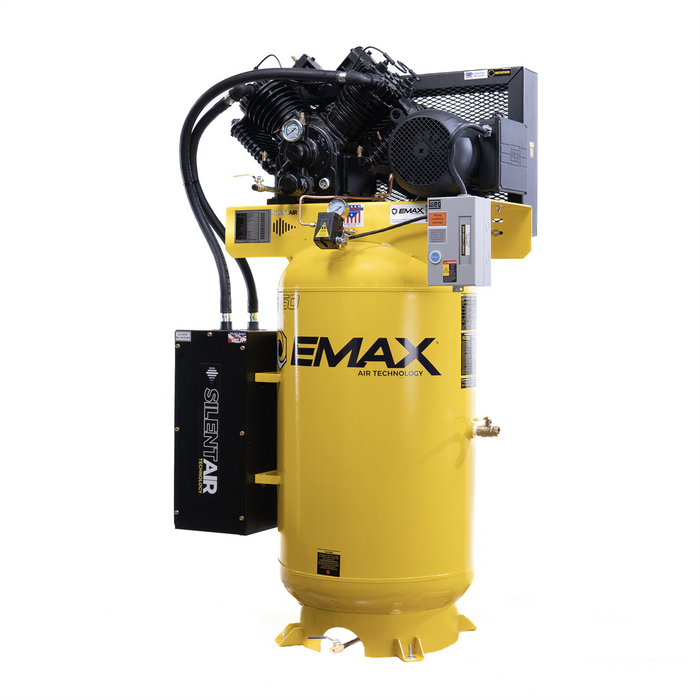 Emax Compressor 10 HP 2 Stage 1 Ph Vertical 80 Gallon EMXES10V080V1