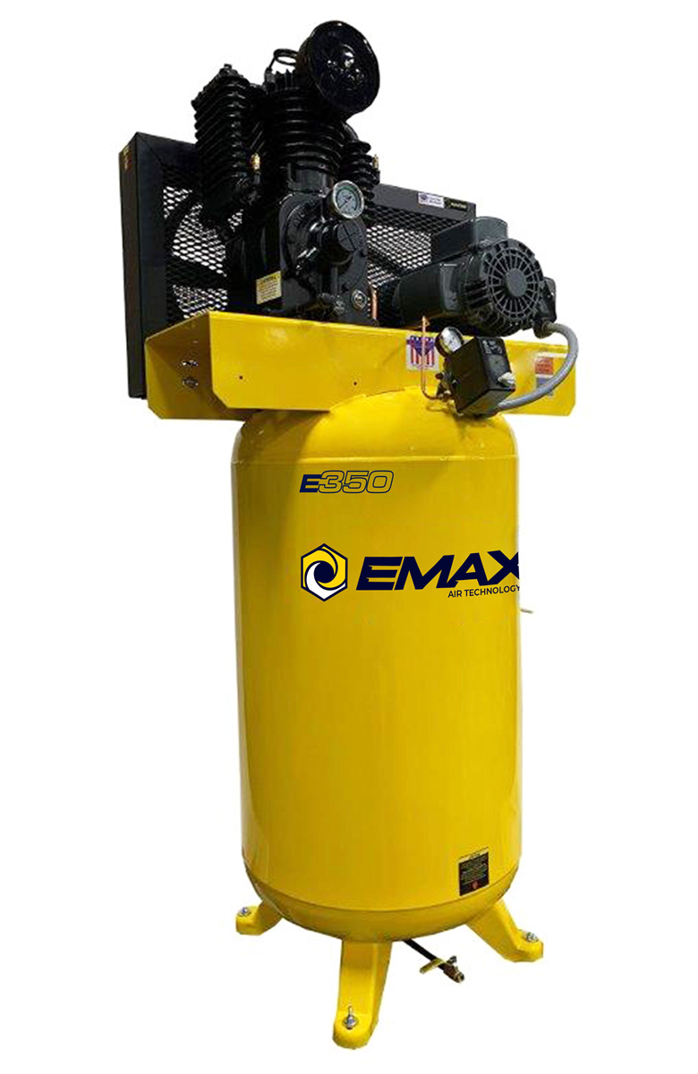 Emax Compressor 5 HP 2 Stage 1 Ph Vert. 80 Gal EMXEI05V080I1 — Prime ...