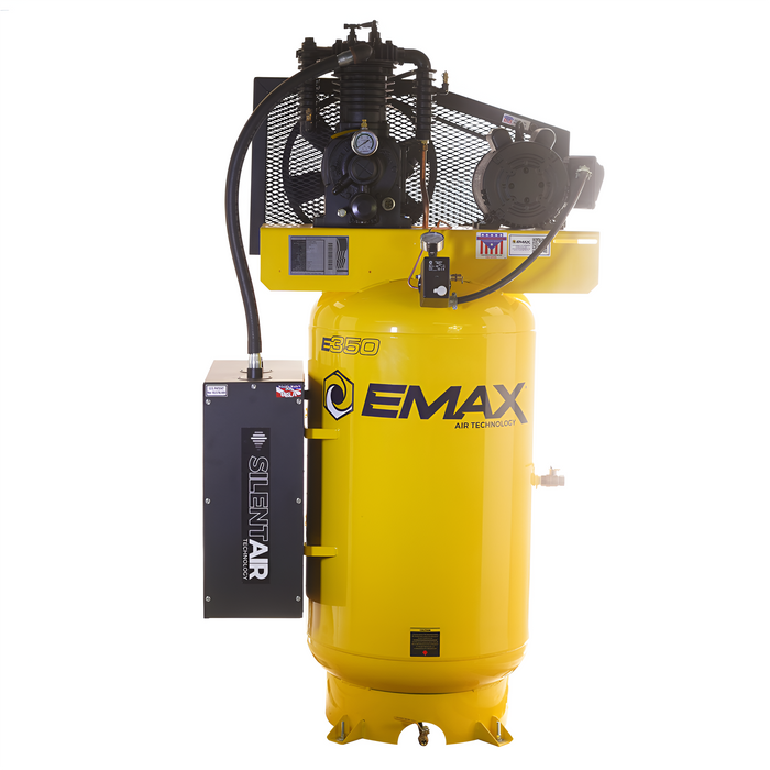 Emax Compressor 5 HP 2 Stage 1 Ph Vertical 80 Gallon EMXES05V080I1