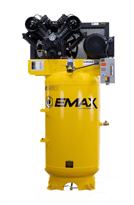 Emax Compressor 7.5 HP 2 Stage 1 Phase Vertical 80 Gallon EMXEI07V080V1