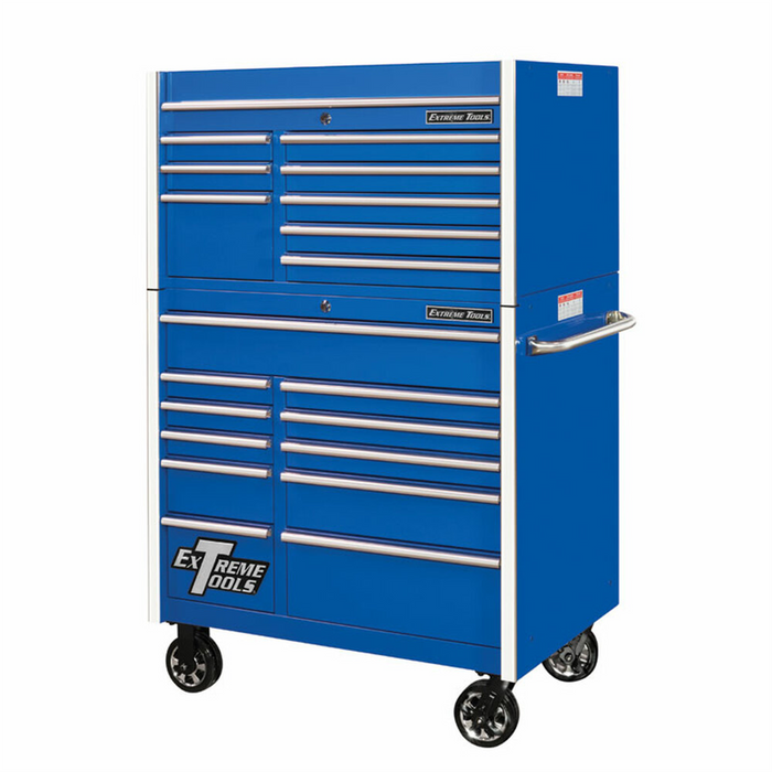 Extreme Tools Extreme Tools 41" 8 Drawer Top Chest & 11 Drawer Roller Cabinet EXTRX412519CRBL
