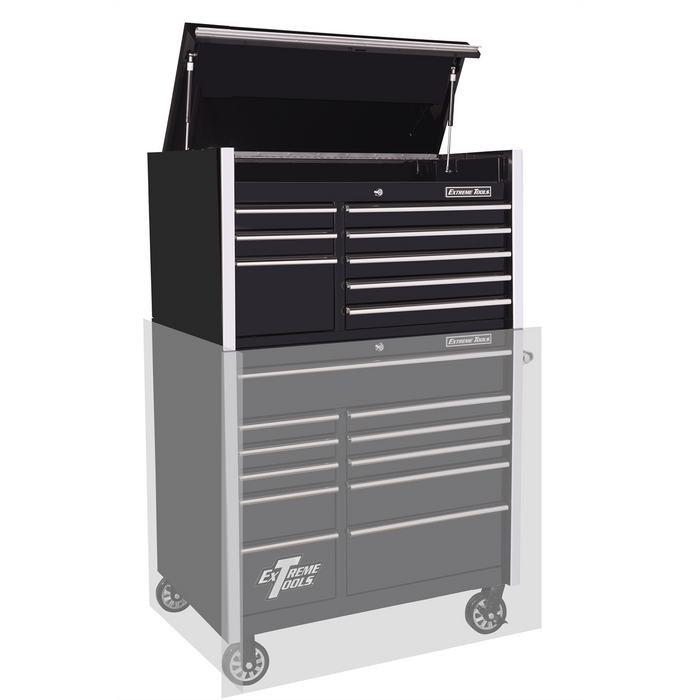 Extreme Tools 41" 8-Drawer Top Chest, Black EXTRX412508CHBK