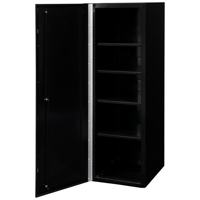 Extreme Tools DX 19'' x 21'' Locker 4 Shelves, Black with Red Handle EXTDX192100SLBKRD