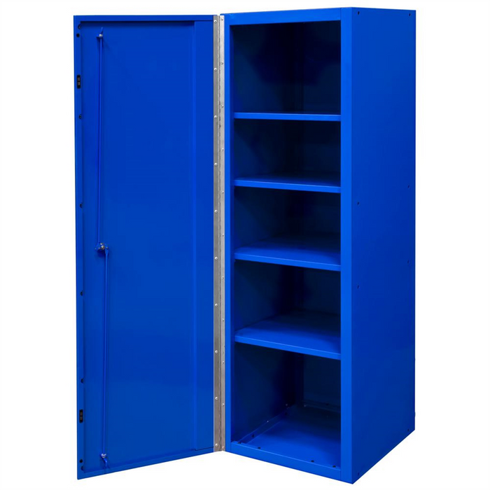Extreme Tools DX 19'' x 21'' Locker with 4 Shelves, Blue with Black Handle EXTDX192100SLBLBK