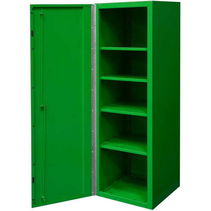Extreme Tools DX 19'' x 21'' Locker 4 Shelves, Green w/Black Handle EXTDX192100SLGNBK