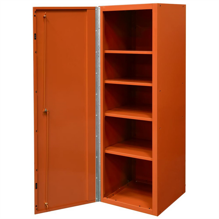 Extreme Tools DX 19'' x 21'' Locker 4Shelves, Orange with BK Handle EXTDX192100SLORBK