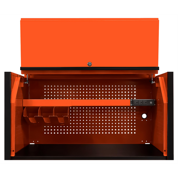 Extreme Tools DX Series 41'' W X 25'' D Extreme Power Workstation Hutch Orange with Black Handle EXTDX412501HCORBK
