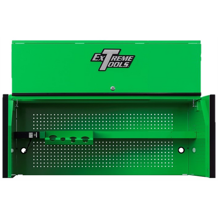 Extreme Tools DX Series 55'' W x 25'' D Extreme Power Workstation Hutch Green with Black Handle and Trim EXTDX552501HCGNBK