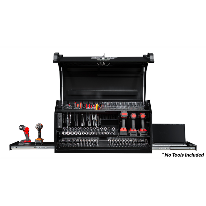 Extreme Tools PWS Series 41'' W x 24'' D Deluxe Extreme Portable Workstation, Gloss Black EXTPWS4124TXBK