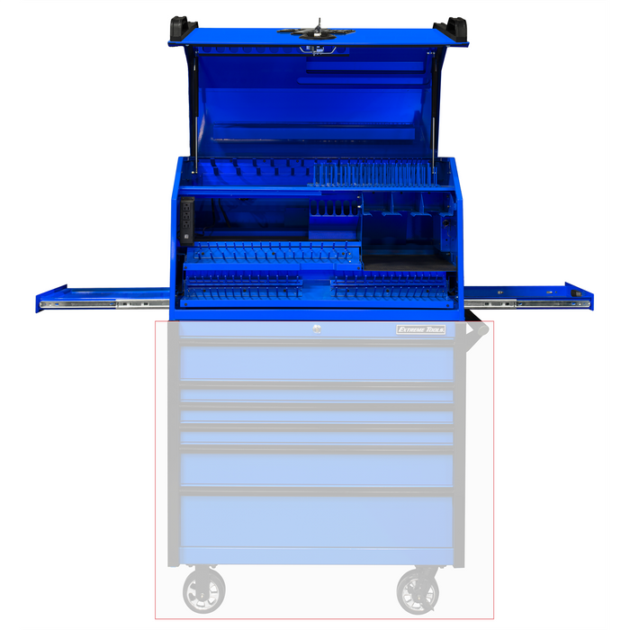 Extreme Tools PWS Series 41'' W x 24'' D Deluxe Extreme Portable Workstation, Gloss Blue - Chest Only EXTPWS4124BL