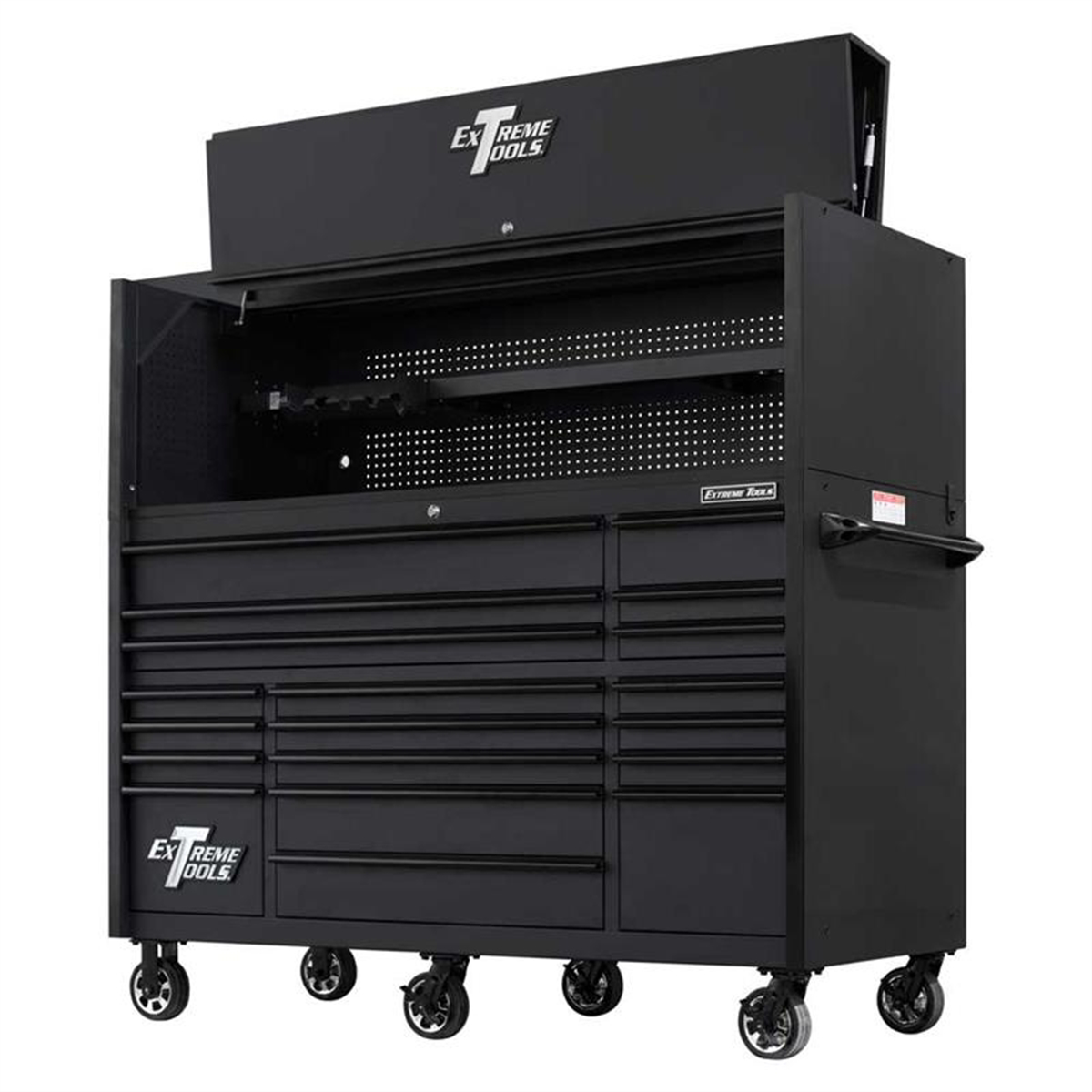 Extreme Tools RX Series 72” Pro Hutch & 19-Drawer Roller Cabinet Combo ...