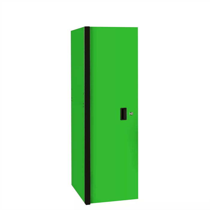 Extreme Tools RX Series 24"W x 30"D 3 Drawer and 3 Shelf Side Locker Green with Black Handles EXTRX243003SLGNBK