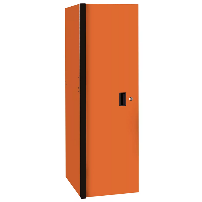 Extreme Tools RX Series 24"W x 30"D 3 Drawer and 3 Shelf Side Locker Orange with Black Handles EXTRX243003SLORBK