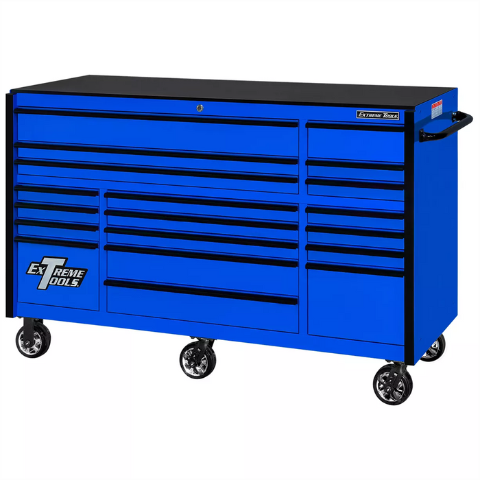 Extreme Tools RX Series 72" 19 Drawer 25" Dp Roller Cabinet EXTRX722519RCBLBK-X