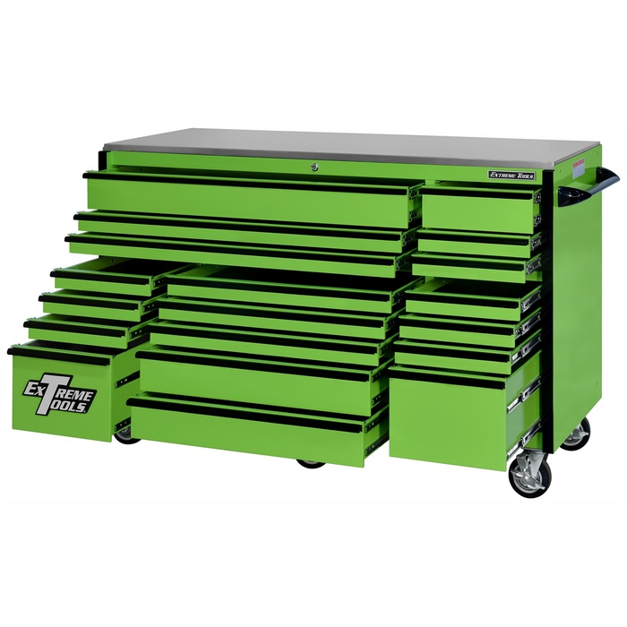 Extreme Tools Extreme Tools RX Series-Drawer Green Black-Drawer EXTRX722519RCGNBK-X