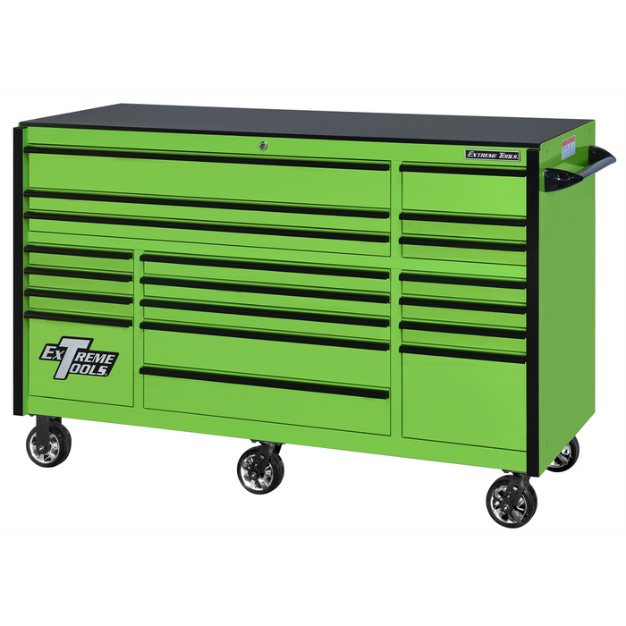 Extreme Tools TPL Bank Roller Green, Black-Drawer EXTRX723019RCGNBK-250