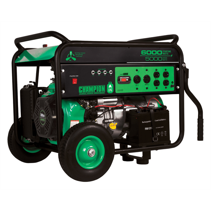 Firman Champion Power Equip. 5000/6000 Watt Portable LPG CMF71330