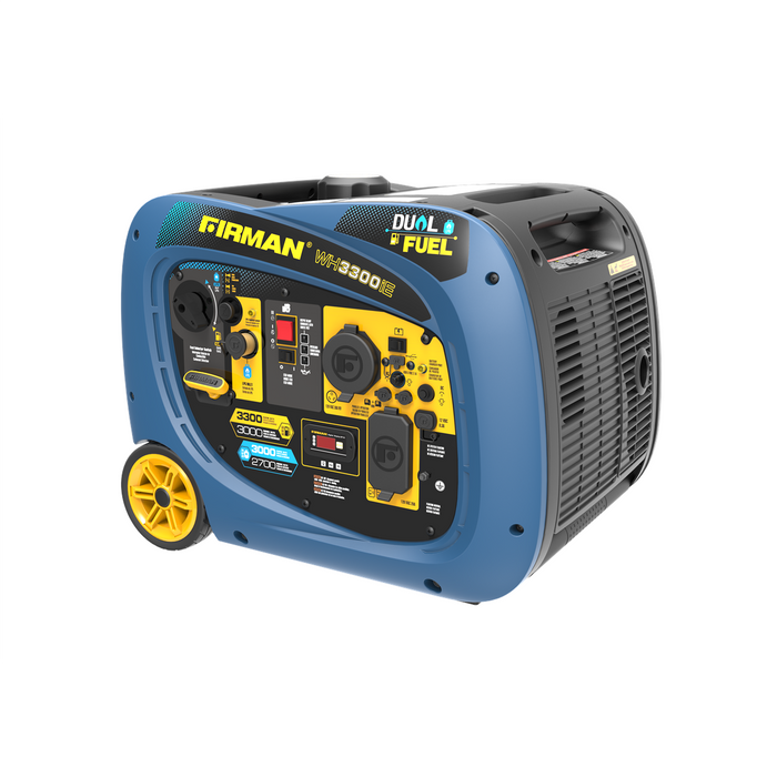 Firman Dual Fuel Inverter 3200/2900W Electric Start Gasoline or Propane Powered Parallel Ready Portable Generator FRGWH03042
