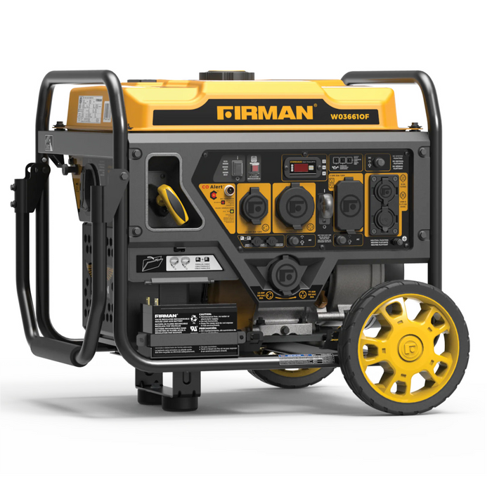 Firman Inverter Open Frame 4200/3650 Gasoline with Electric and Remote Start, 50 Amp Outlet and CO Alert FRGW03663OF