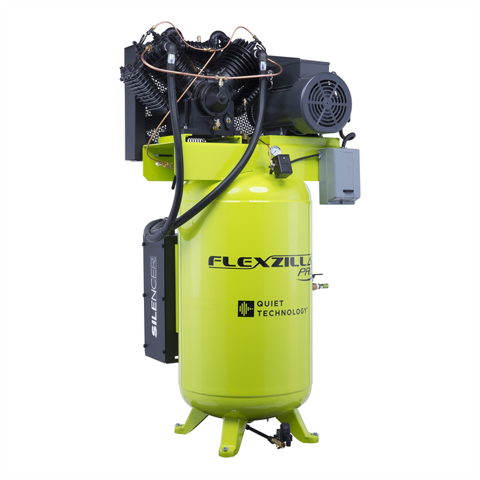 Flexzilla Air Compressor 7.5HP, 80 GAL, 1 PH, Vertical LECFXS07V080V1