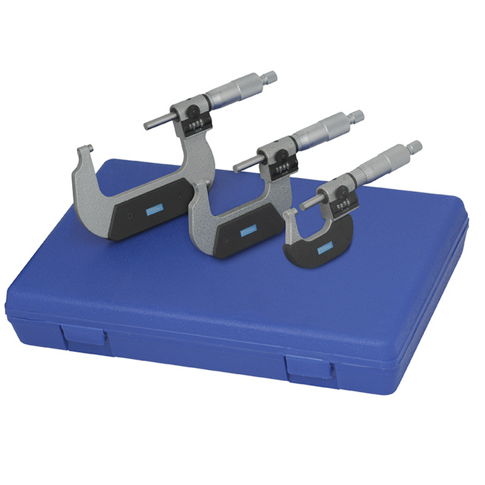 Fowler 0-4" Digit Counter Micrometer Set FOW522241040