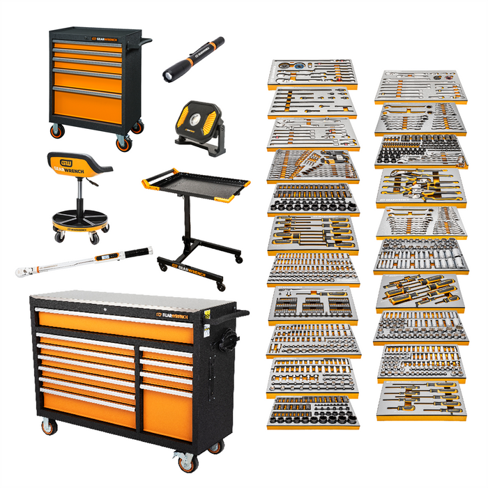 GearWrench 1024-Piece MEGAMOD Master Mechanics Tool Set with Premium Foam Trays & Tool Storage KDTMEGAMOD1024