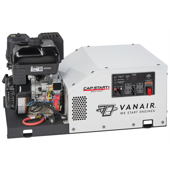 Goodall Manufacturing Cap-Start 3000A, 240V Alternator, 12V Start/Charge - 14 HP Briggs & Stratton with 30 Feet  3/0 Gauge Arctic Grade Start Cable GDL051538